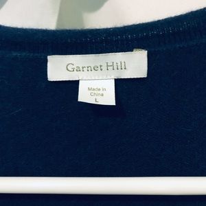 Garnet Hill Easy Cashmere Duster in Navy Biue